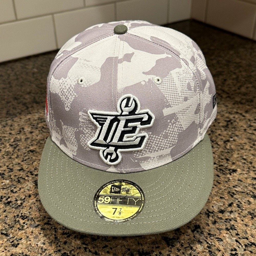 Inland Empire 66ers New Era 59FIFTY Fitted Hat 7 7/8 Camo Olive New